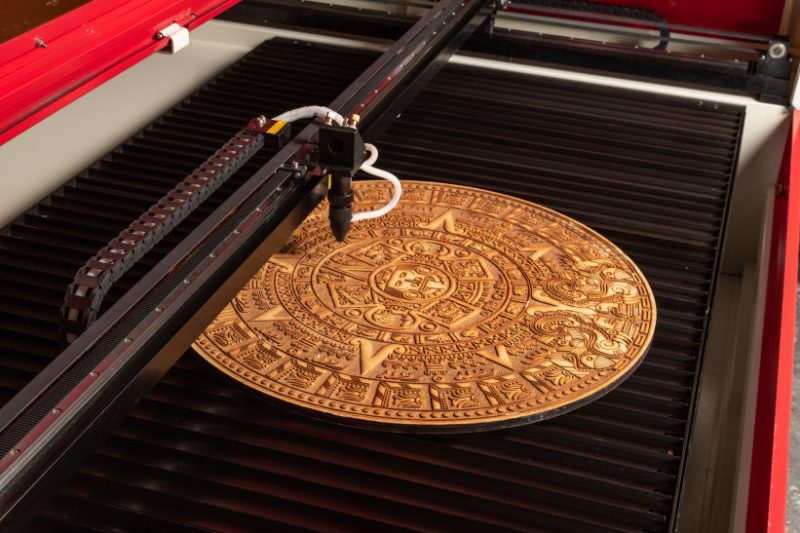 Mayan Calendar laser engraving by LS6090